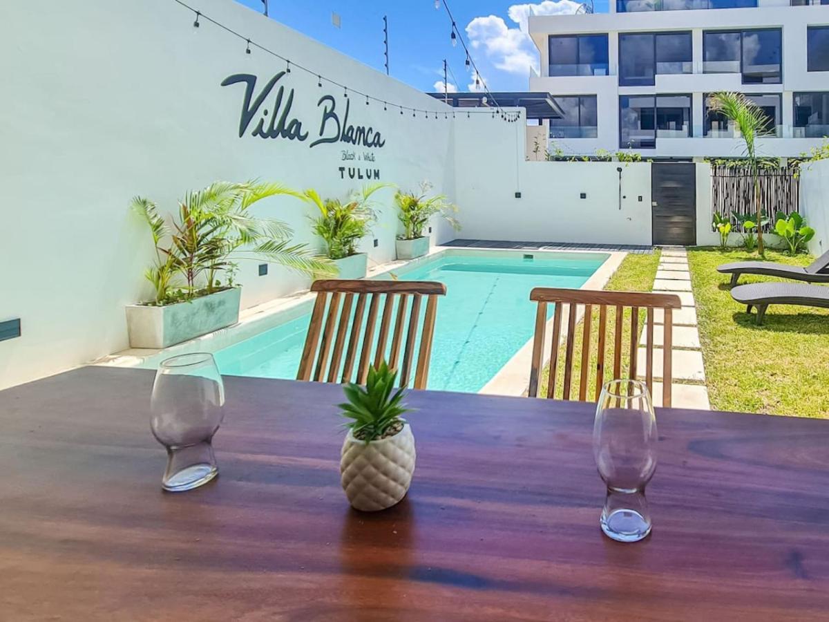 Villa Blanca Incredible 2Br Villa - Private Pool Free Beach Club Tulum Esterno foto